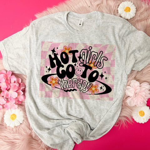 Hot girls go to therapy tee