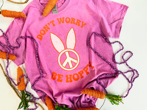 Don't worry be hoppy peace tee