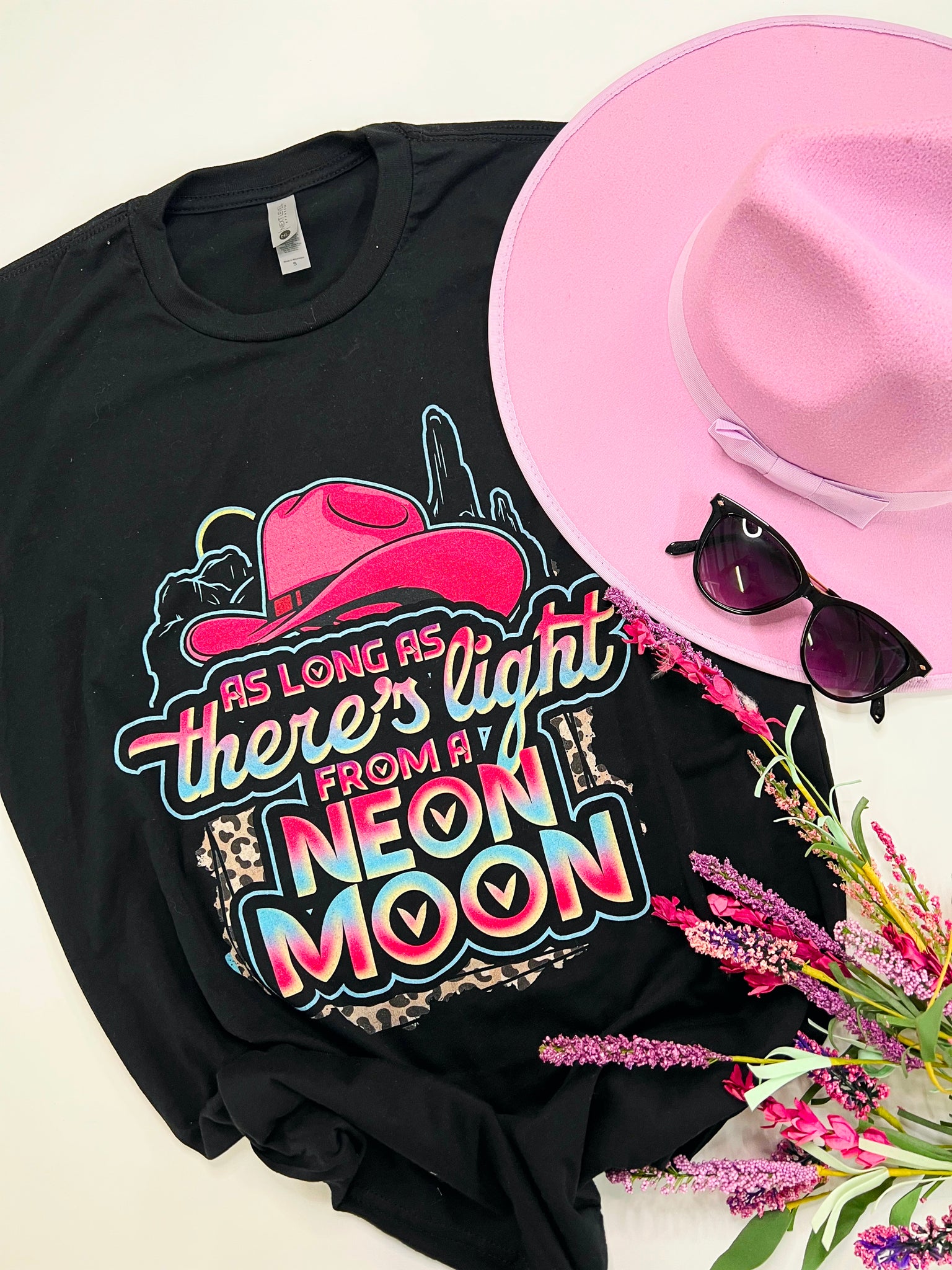 As long as there's light from the neon moon tee