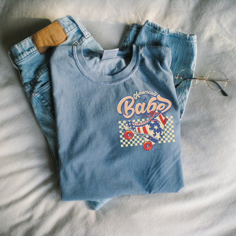 American Babe Skate tee