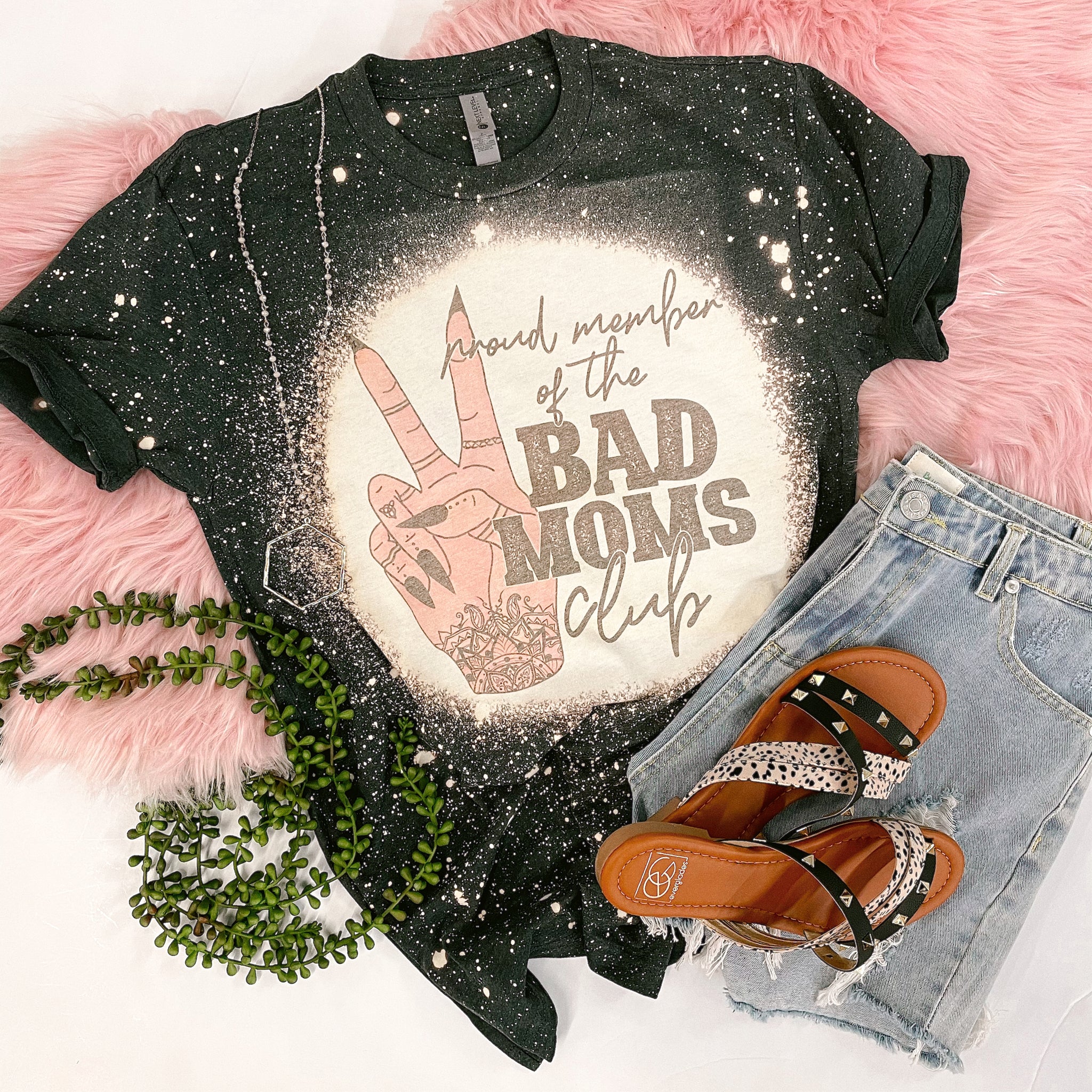 Bad moms club peace sign