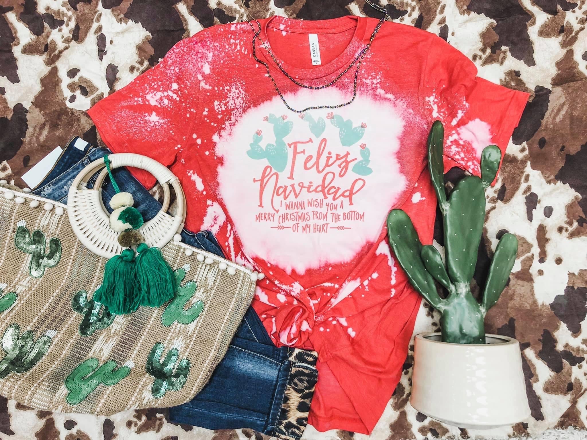 Feliz navidad cactus tee