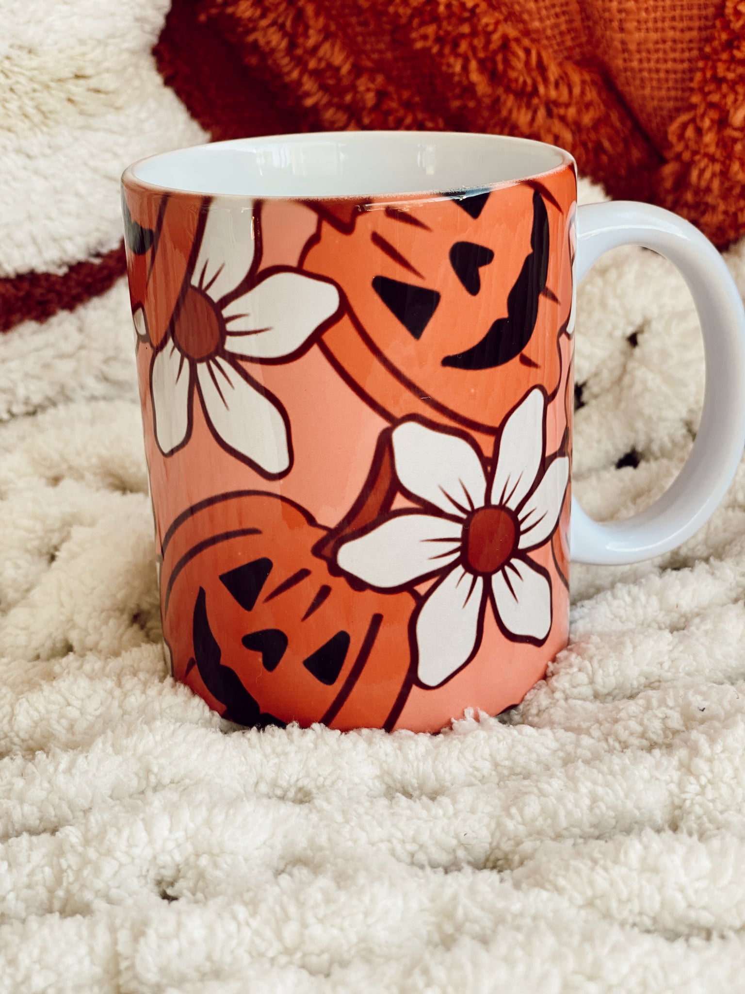 Groovy pumpkin mug