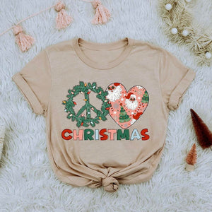 Peace Love Christmas new tee