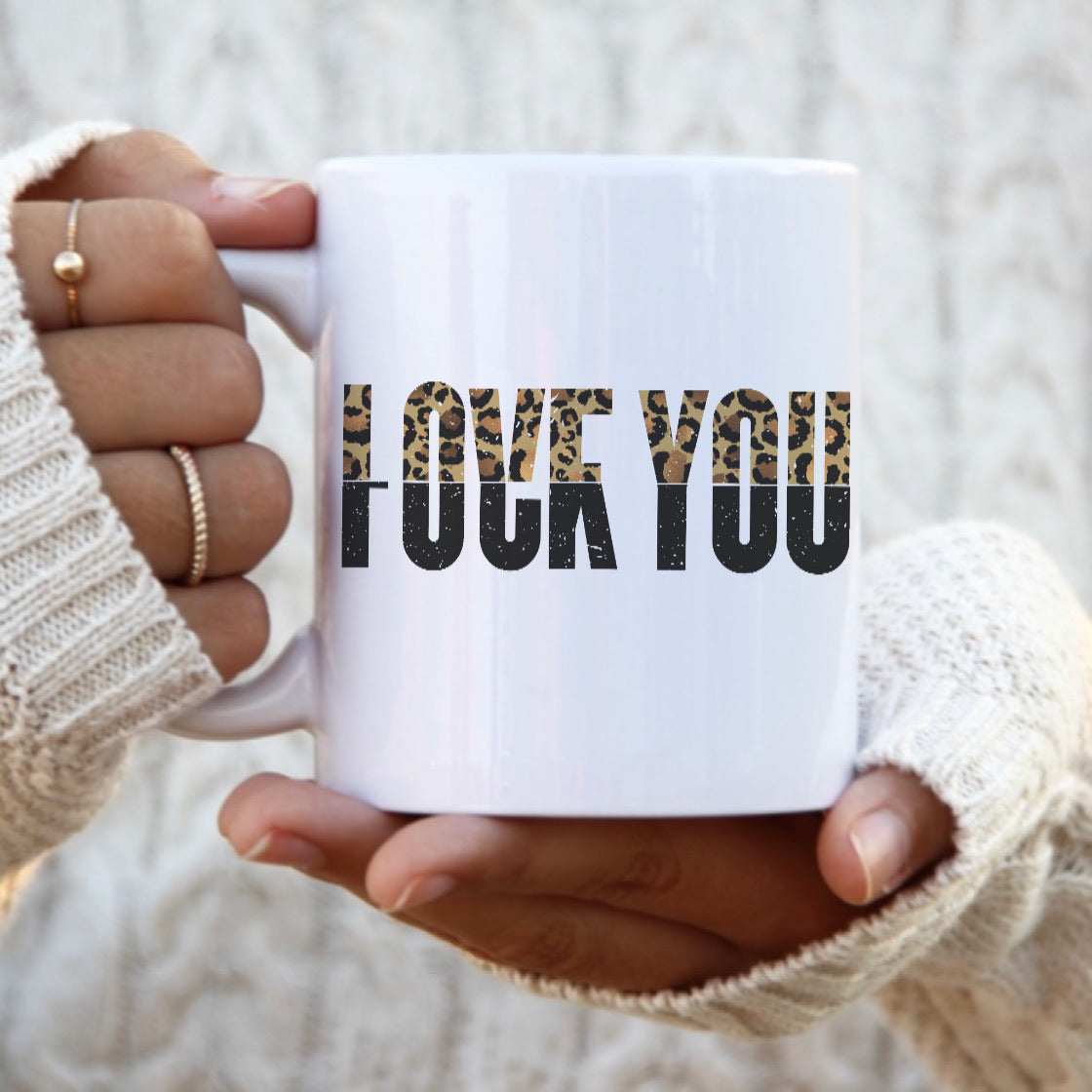 Love you/ F you mug