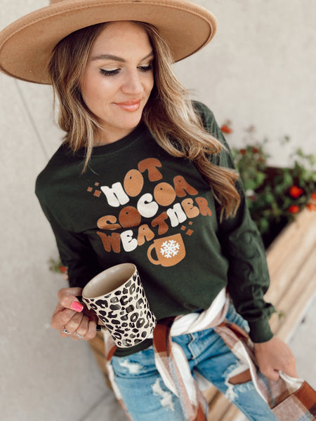 Hot cocoa weather tee