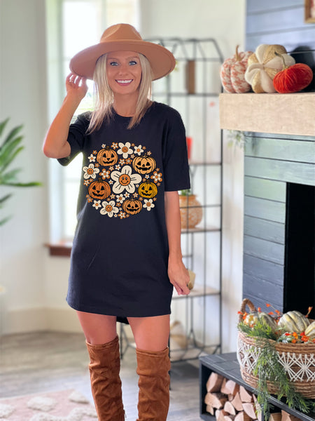 Full or Retro Fall tee dress