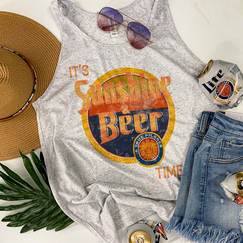 It’s sunshine and beer time tank/tee